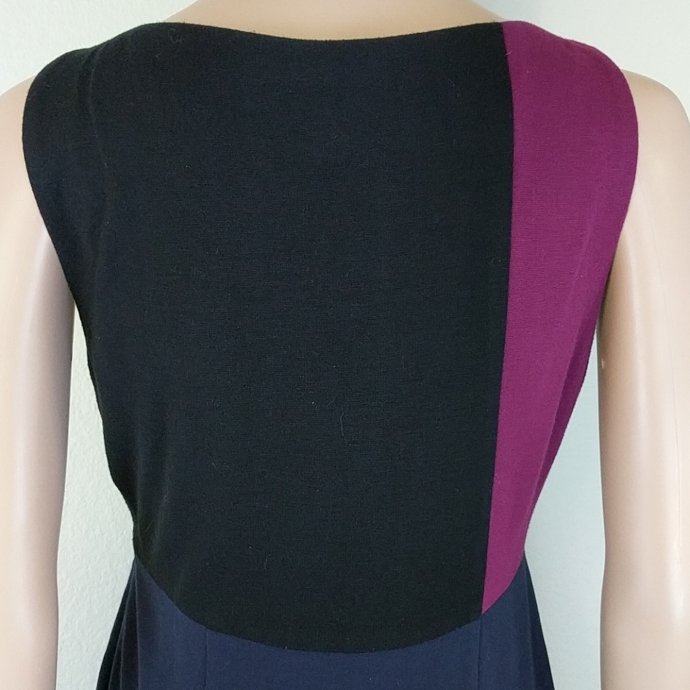 [Cynthia Steffe] Color Block Purple Midi Dress - image 8